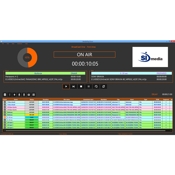 SOFTWARE APPLICATION: MediaPlay Client | SI MEDIA - Since 1978
